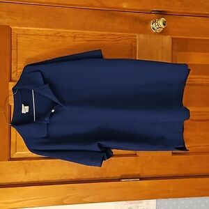 Men's L L Bean Henley Size L Tall navy blue